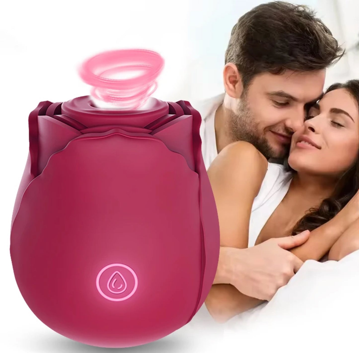 vibrator for women, Rose-shaped - Multi-mode clitoris and nipple massager for maximum pleasure